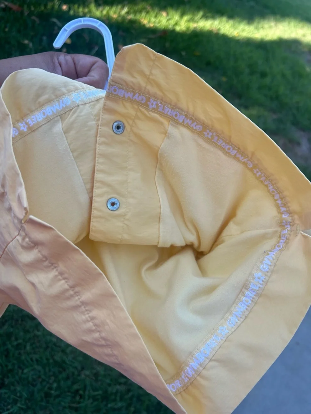 Vintage Gymboree Sunny Yellow Hooded Snap Jacket